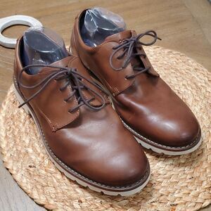 Rockport Leather Lightweight Flexible Shock Absorbing Mens Shoes, Size 8.5